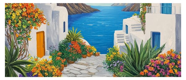 Slika - Grčka uličica (120x50 cm)