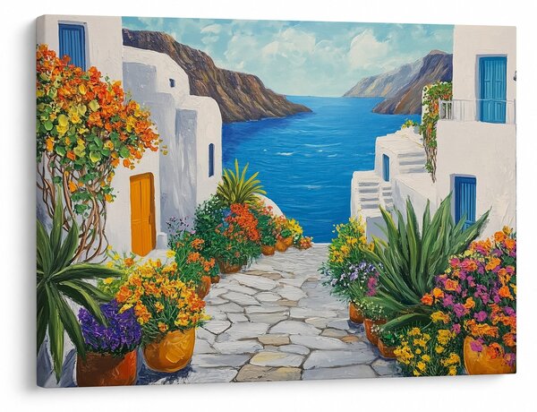 Slika - Grčka uličica (70x50 cm)