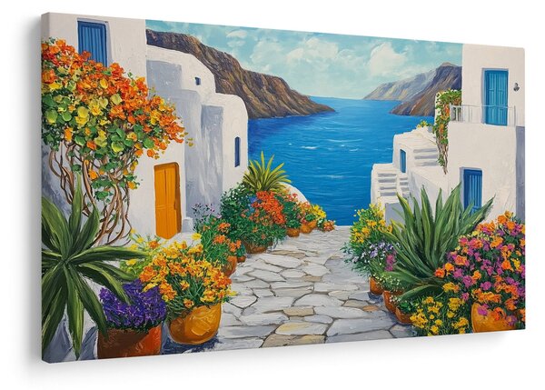 Slika - Grčka uličica (90x60 cm)