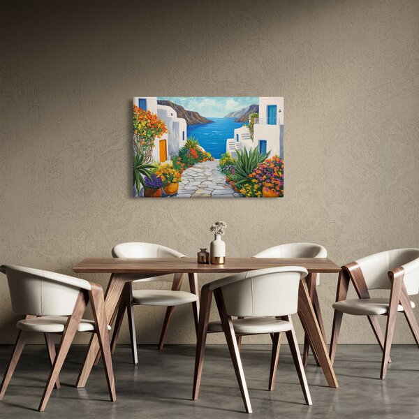 Slika - Grčka uličica (90x60 cm)