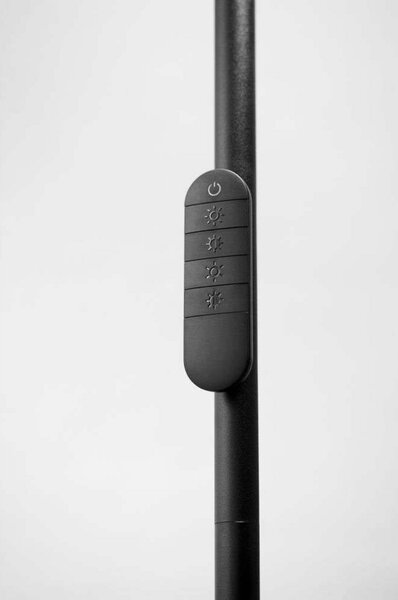 Podne Lampa Halo Design, Crno, Dnevna soba, Metal