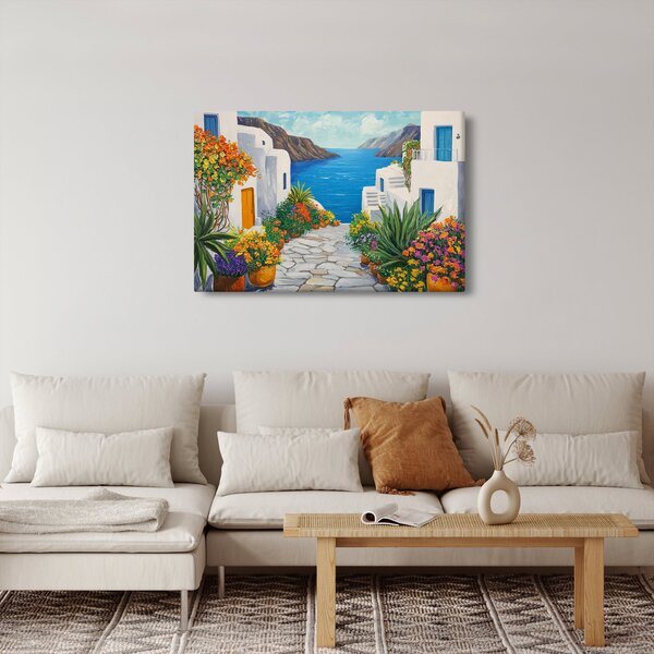 Slika - Grčka uličica (90x60 cm)