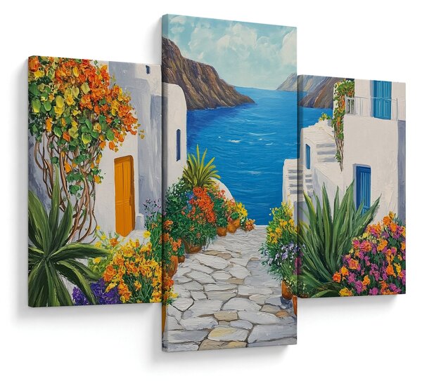 Slika - Grčka uličica (90x60 cm)