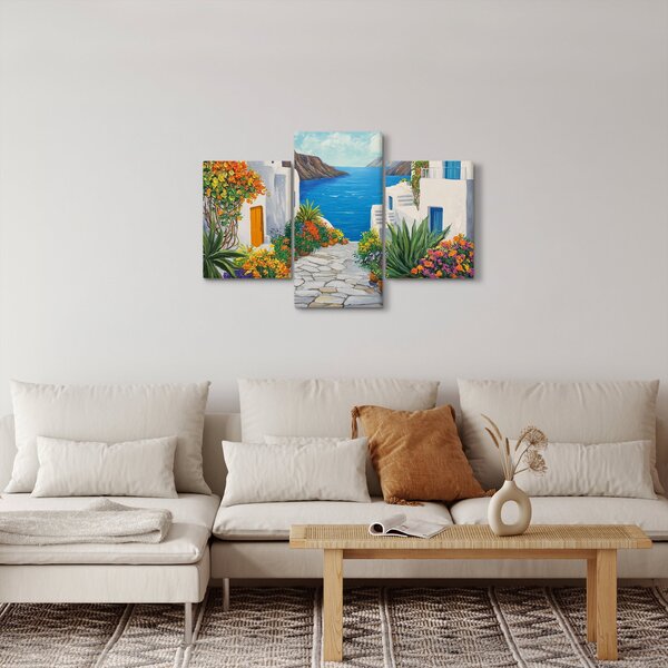 Slika - Grčka uličica (90x60 cm)