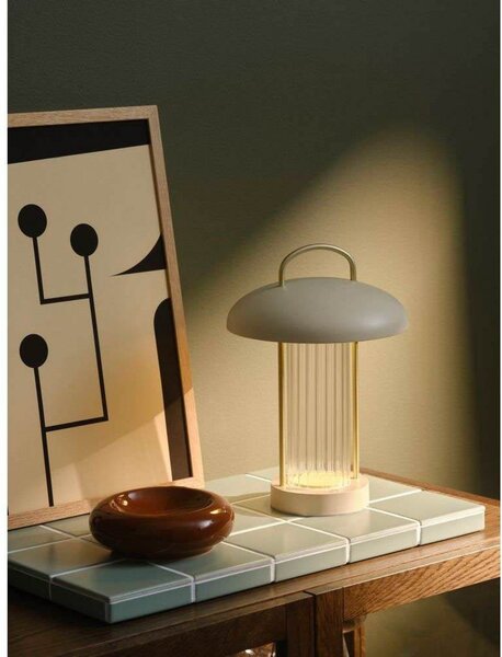 Stolne Lampa Nordlux, Mirano, prigušiv, Bež, Dnevna soba, Metal, Skandinavski