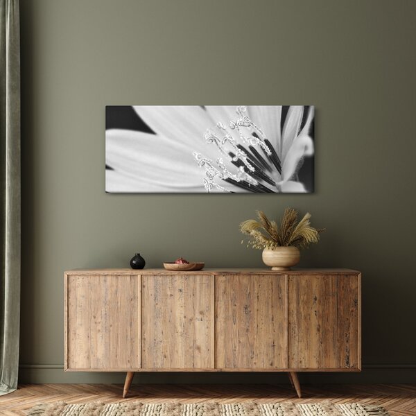 Slika - Crno-bijeli cvijet (120x50 cm)