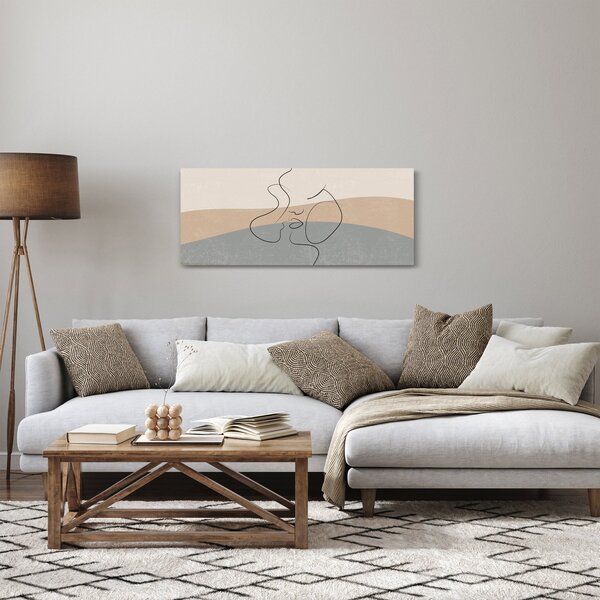 Slika - Crtani poljubac (120x50 cm)