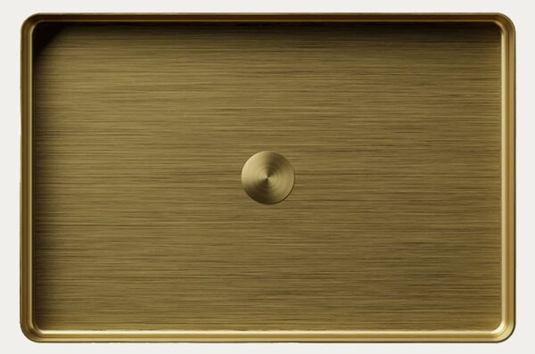Steinberg umivaonik nadgradni na ploču 442, 600x400x100 mm, brushed gold