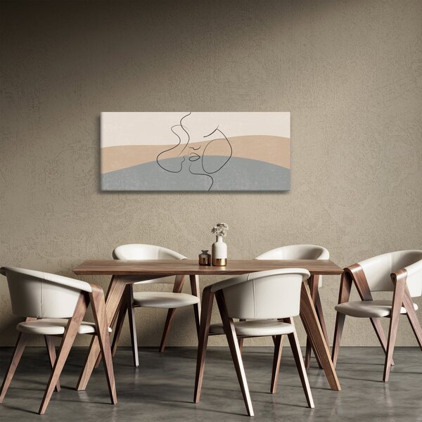 Slika - Crtani poljubac (120x50 cm)