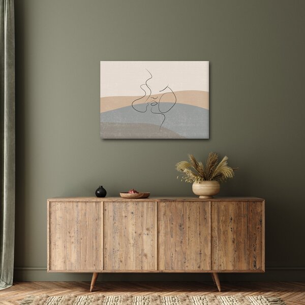 Slika - Crtani poljubac (70x50 cm)