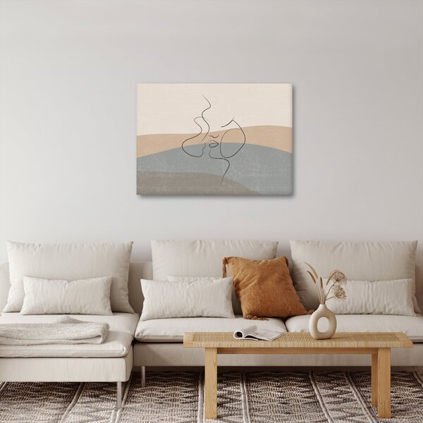 Slika - Crtani poljubac (70x50 cm)