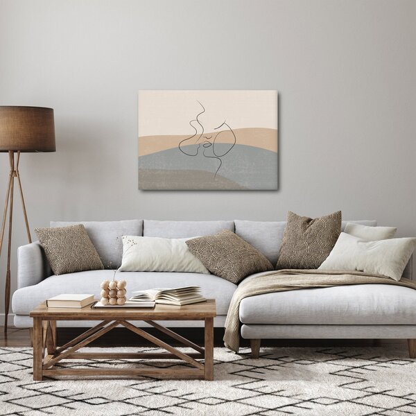 Slika - Crtani poljubac (70x50 cm)