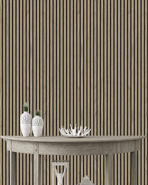 Idealker akustični zidni panel Grey Wood 600x2800x21 mm