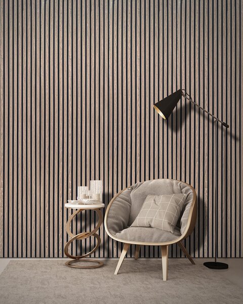Idealker akustični zidni panel Walnut 600x2800x21 mm