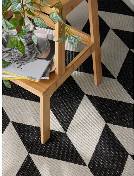 Crni/krem unutarnji i vanjski tepih 120x170 cm Haringey Terrick – Ted Baker