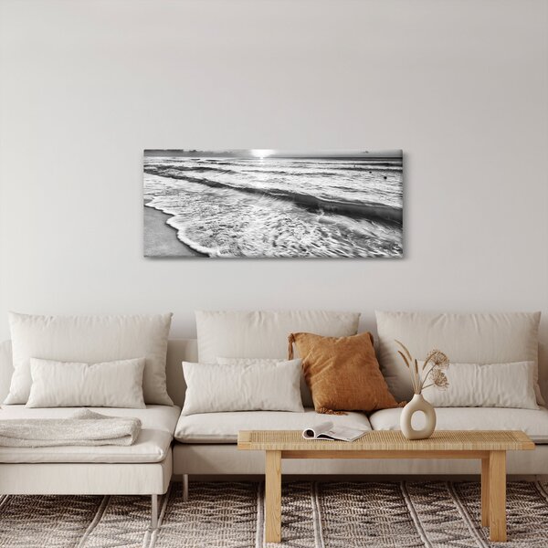 Slika - Zalazak sunca uz more (120x50 cm)