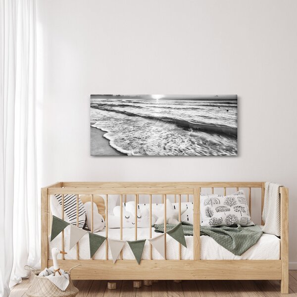 Slika - Zalazak sunca uz more (120x50 cm)