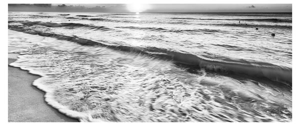 Slika - Zalazak sunca uz more (120x50 cm)
