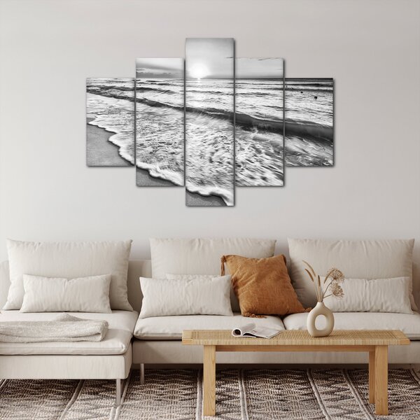 Slika - Zalazak sunca uz more (150x105 cm)