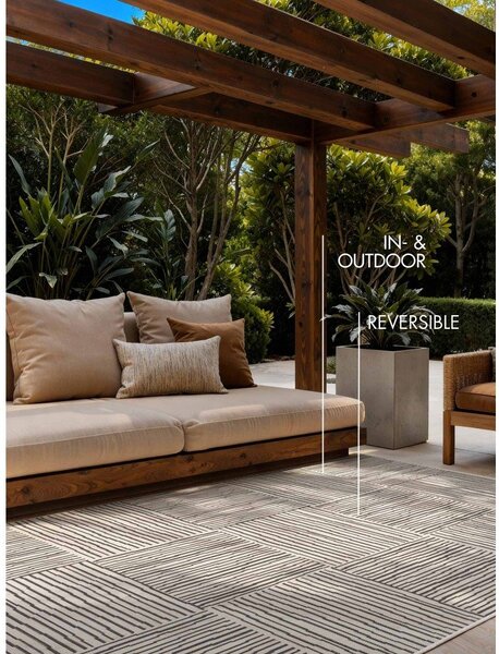 Crni/krem unutarnji i vanjski tepih 200x300 cm Haringey Nightingale – Ted Baker