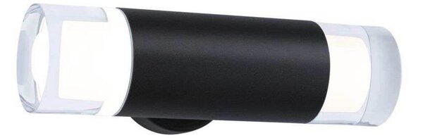 Kame 2 zidna svjetiljka IP44 crna 27 cm - Paulmann