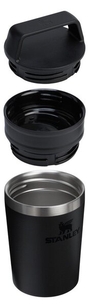 Crna termo šalica od nehrđajućeg čelika 230 ml Café-To-Go Travel Mug Black 2.0 – Stanley