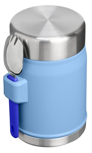 Plava termosica od nehrđajućeg čelika za hranu 400 ml Legendary Food Jar + Spork Blue Sky – Stanley