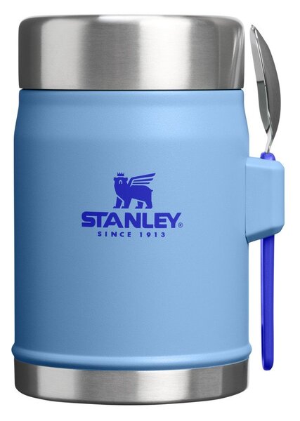 Plava termosica od nehrđajućeg čelika za hranu 400 ml Legendary Food Jar + Spork Blue Sky – Stanley