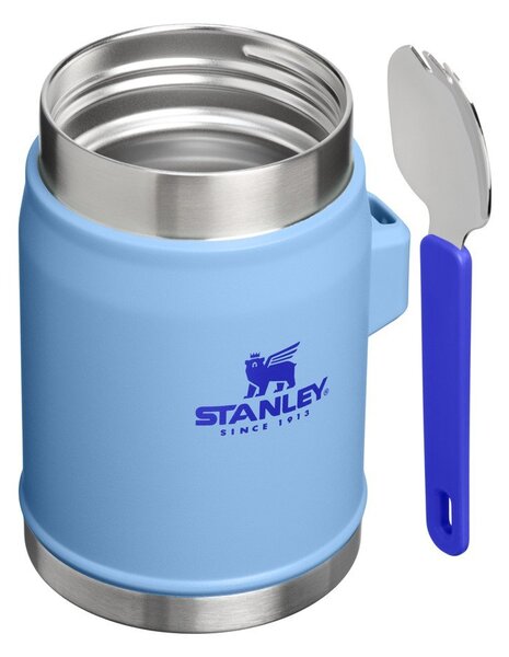 Plava termosica od nehrđajućeg čelika za hranu 400 ml Legendary Food Jar + Spork Blue Sky – Stanley