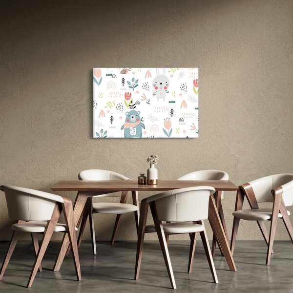 Slika - Životinje na livadi (90x60 cm)