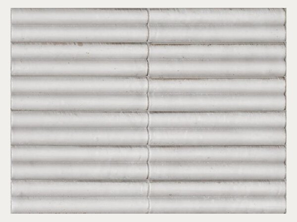 Pločica Marazzi Lume White Struttura 3D Swing Lux 6×24 cm
