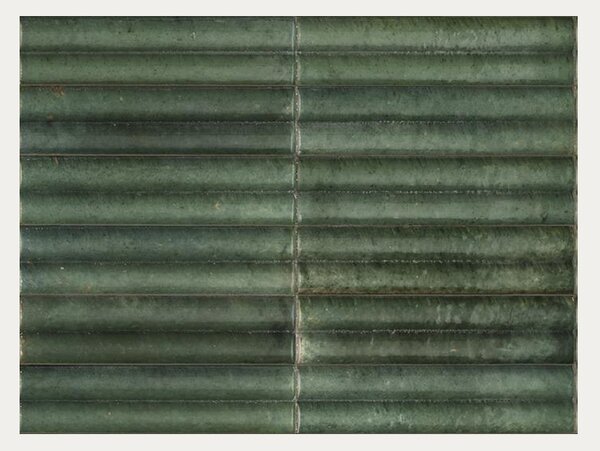 Pločica Marazzi Lume Green Struttura 3D Swing Lux 6×24 cm