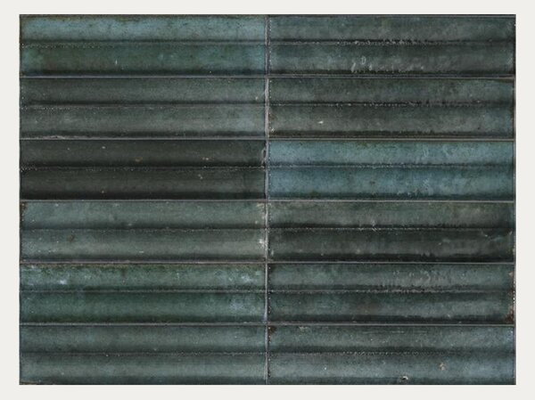 Pločica Marazzi Lume Blue Struttura 3D Swing Lux 6×24 cm