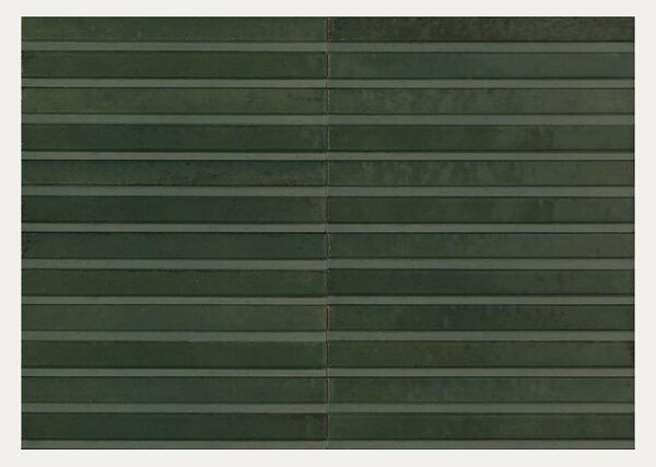 Pločica Marazzi Lume Green Struttura 3D Rake Lux 6×24 cm