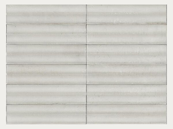 Pločica Marazzi Lume White Struttura off 3D Swing Lux 6×24 cm