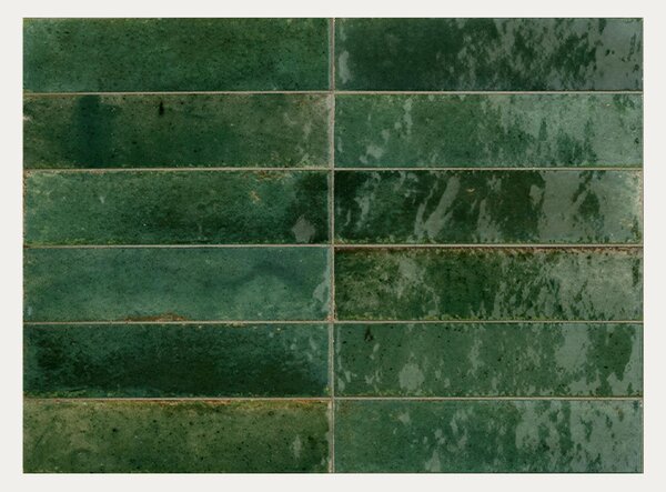 Pločica Marazzi Lume Green Lux 6×24 cm