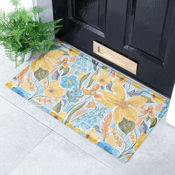 Otirač od PVC-a 40x70 cm Flowers – Artsy Doormats