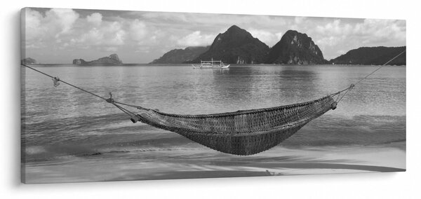 Slika - Viseća mreža na plaži (120x50 cm)
