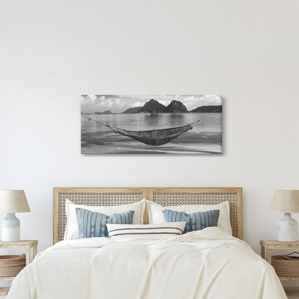 Slika - Viseća mreža na plaži (120x50 cm)