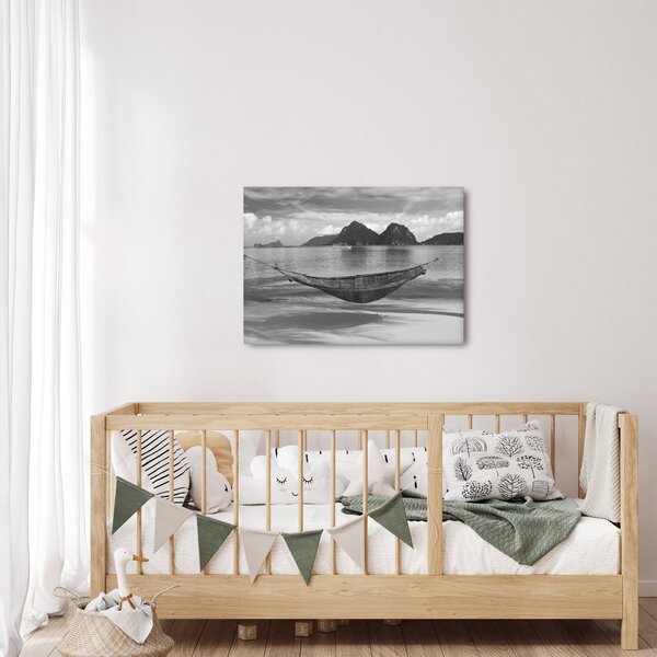 Slika - Viseća mreža na plaži (70x50 cm)