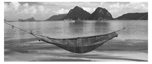 Slika - Viseća mreža na plaži (120x50 cm)