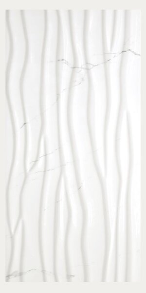 Pločica Cifre Statuario Wave Brillo PB 30×90 cm