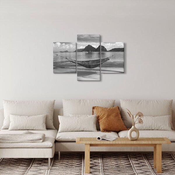 Slika - Viseća mreža na plaži (90x60 cm)
