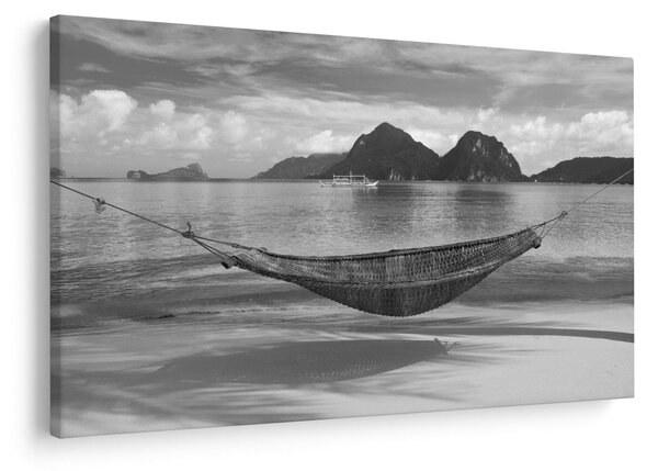 Slika - Viseća mreža na plaži (90x60 cm)