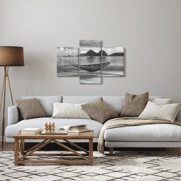 Slika - Viseća mreža na plaži (90x60 cm)
