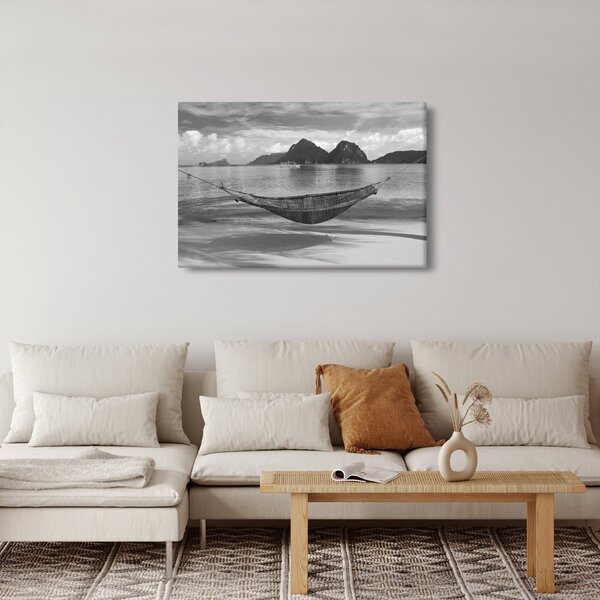 Slika - Viseća mreža na plaži (90x60 cm)