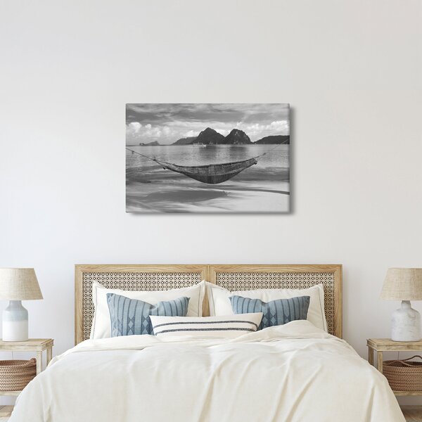 Slika - Viseća mreža na plaži (90x60 cm)