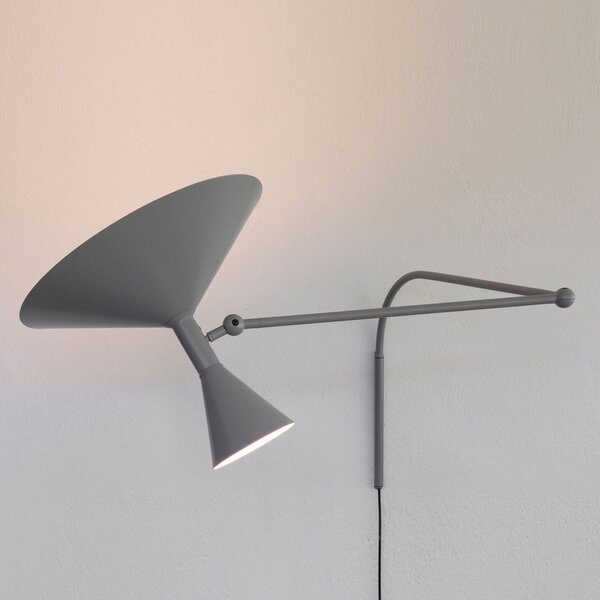 Zidne Svjetiljka Nemo Lighting, Lampe de Marseille, Sivo, Dnevna soba, Metal