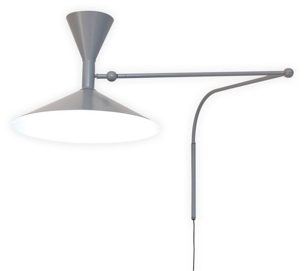 Zidne Svjetiljka Nemo Lighting, Lampe de Marseille, Sivo, Dnevna soba, Metal