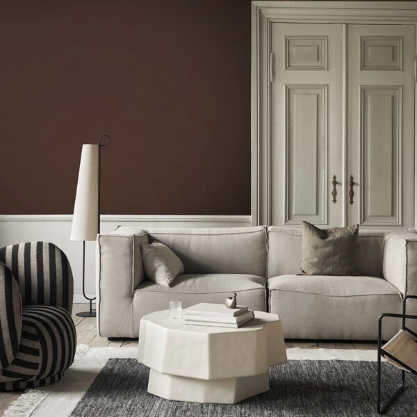 Podne Lampa ferm LIVING, Ancora, Crno, Dnevna soba, Metal, Dizajn